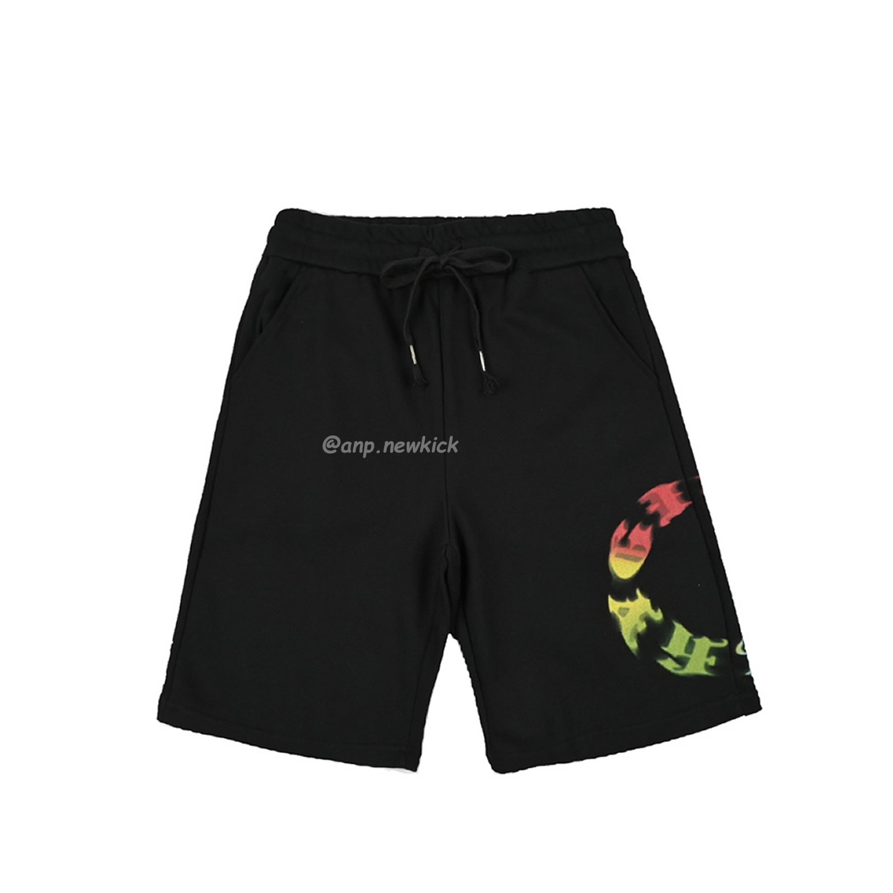 Givenchy Logo Colorful Printed Logo Capris (1) - newkick.vip